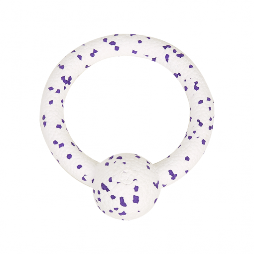 FOFOS Durable Puller with Ball Dog Toy White - Image 2