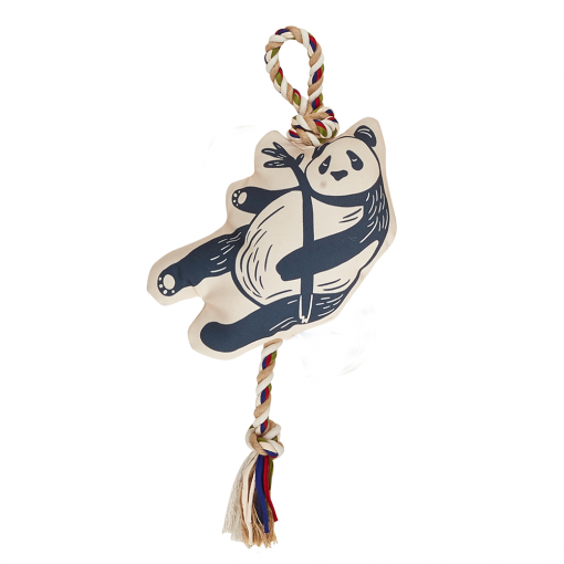 FOFOS Panda Flossy Rope Dog Toy - Image 2
