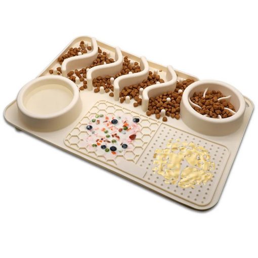 Ultimate Licky Sticky Mat "Buffet" Off White- SMALL 30x20cm - Image 2