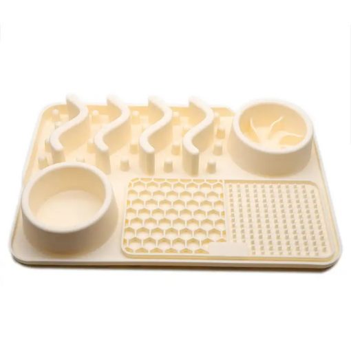 Ultimate Licky Sticky Mat "Buffet" Off White- SMALL 30x20cm