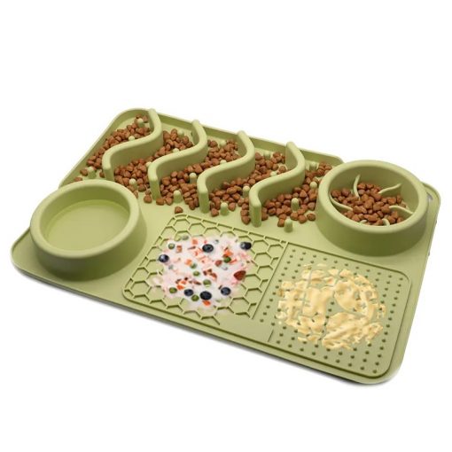 Ultimate Licky Sticky Mat "Buffet" Green - SMALL 30x20cm - Image 2