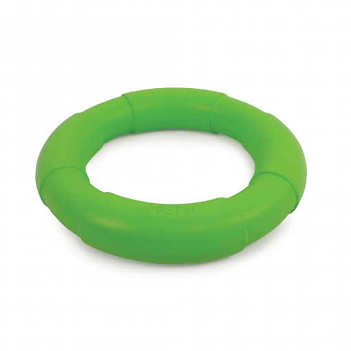 M-PETS Air Toss Circle Green Dog Toy - Image 2