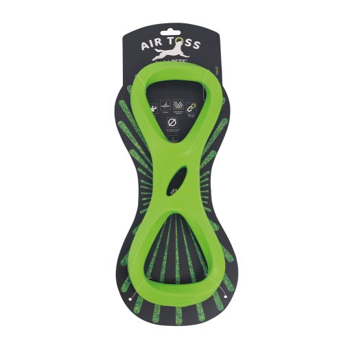 M-PETS Air Toss Twist Green Dog Toy