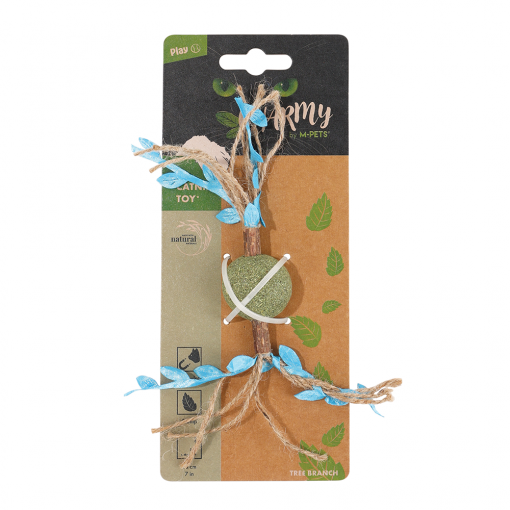 M-PETS Charmy Branch Blue Catnip Cat Toy