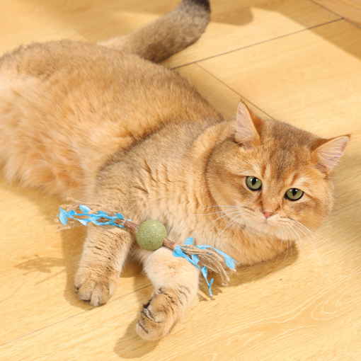 M-PETS Charmy Branch Blue Catnip Cat Toy - Image 3
