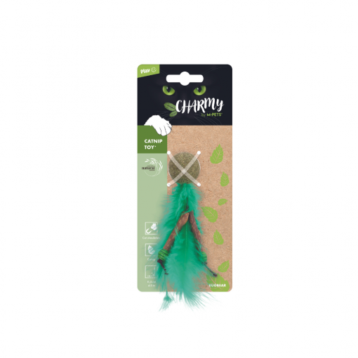 M-PETS Charmy Bugbear Green Catnip Cat Toy