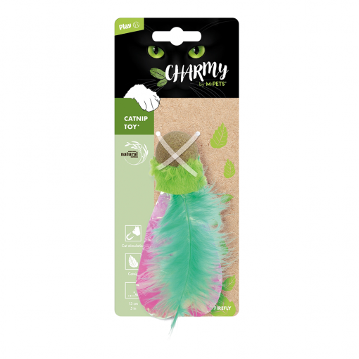 M-PETS Charmy Firefly Green Catnip Cat Toy
