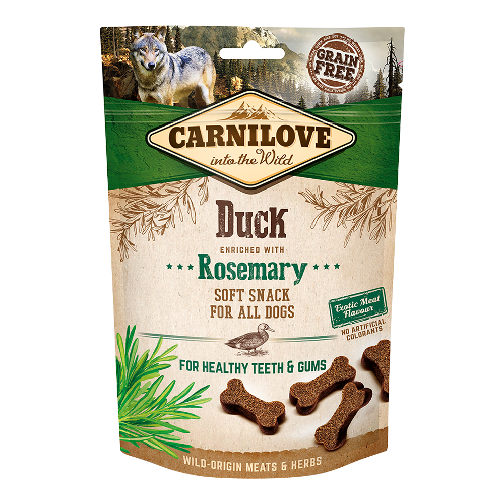 Carnilove Duck enriched with Rosemary Soft Snack for Dogs 200g