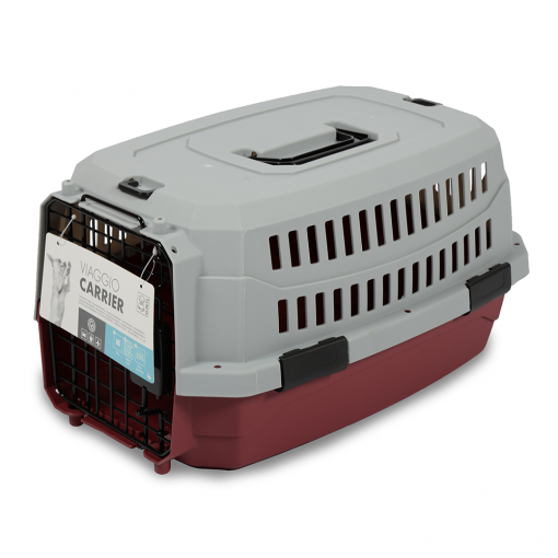 M-PETS Viaggio Carrier XS (L48,3 x W32 x H25,4cm) Red/Grey