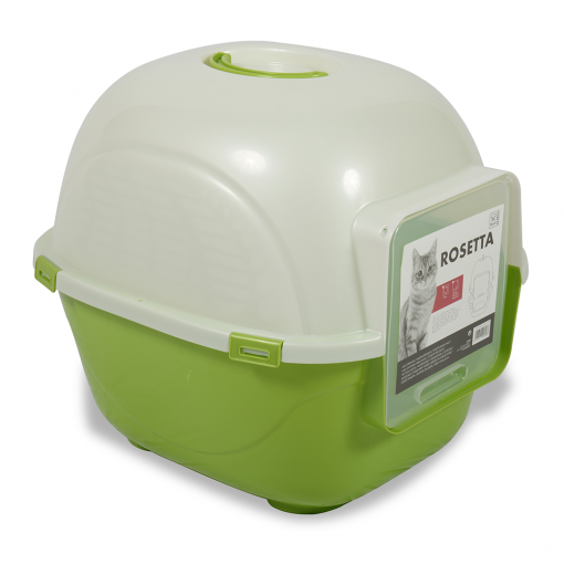 M-PETS Rosetta Cat Litter Box Green M
