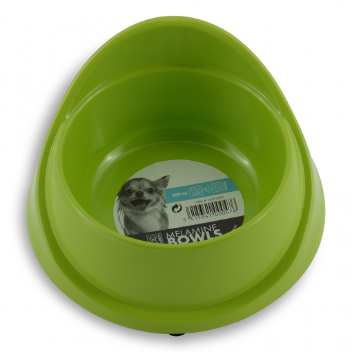M-PETS Melamine Single Fashion Bowl Green 300ml