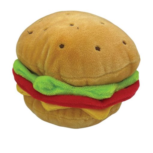Giant Burger toy with Squeaker 17cm