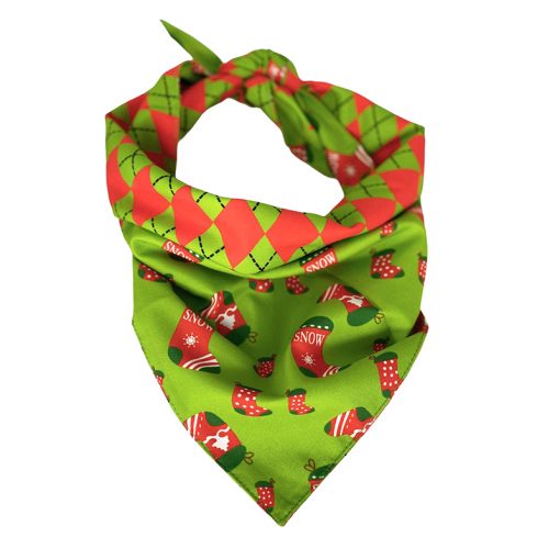 Christmas Petz Green Socks Bandana 70cm