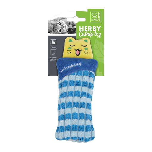 M-PETS Herby Sleeping Cat Catnip Toy Assorted Colors