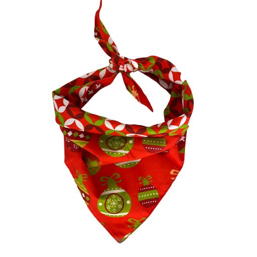 Christmas Petz Red Ornaments Bandana 70cm