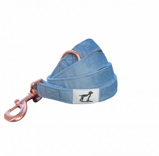 Velvet Leash Stonewash Denim Blue