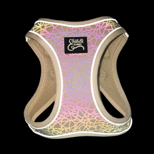 Reflective Visibility Step in Harness Cobble Stone Pattern - WHITE - Image 2